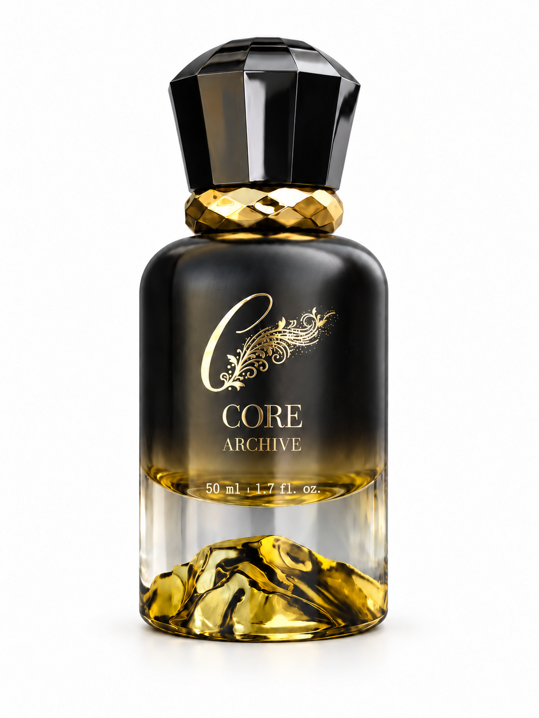 CORE Archive bottle CORE Archive Extrait de Parfum bottle on a white background