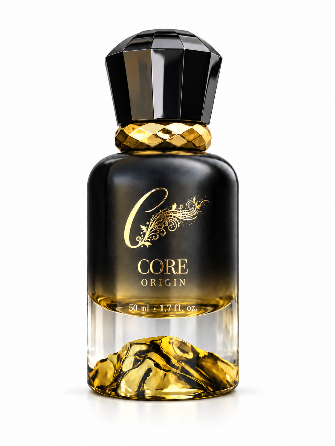 CORE Origin bottle CORE Origin Extrait de Parfum bottle on a white background