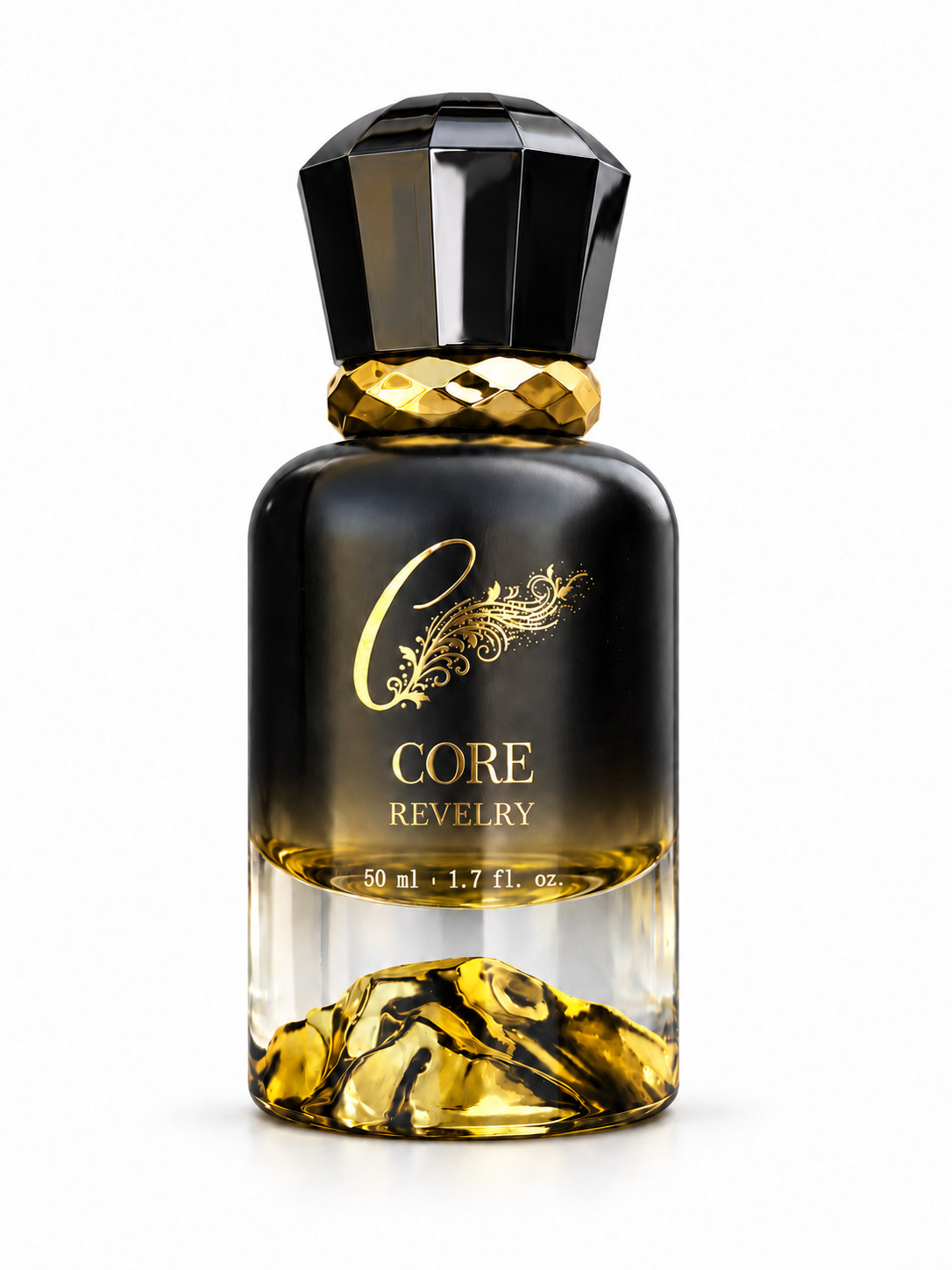 CORE Revelry bottle CORE Revelry Extrait de Parfum bottle on a white background